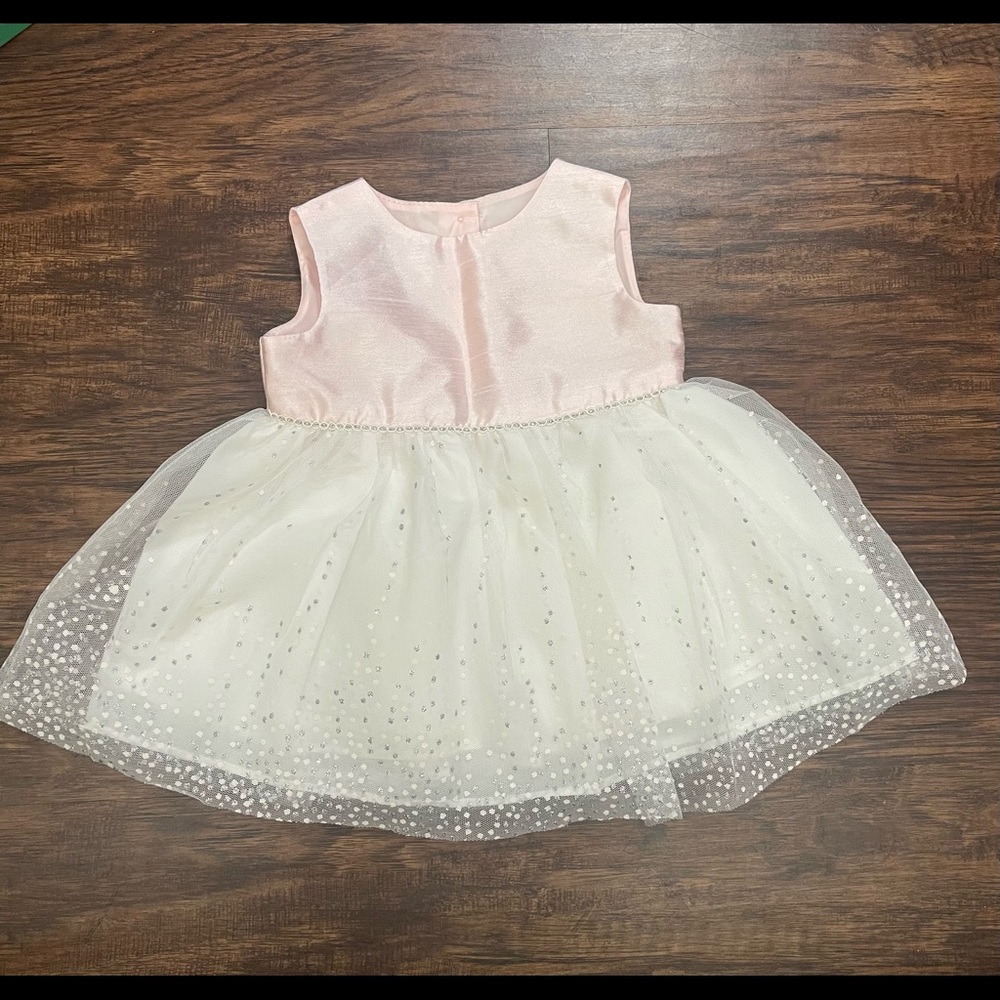 Pink dress with dots